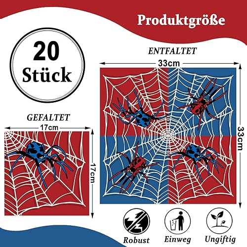 ParPix Lot de 20 serviettes en forme de toile d'araignée - Nail Gallerys