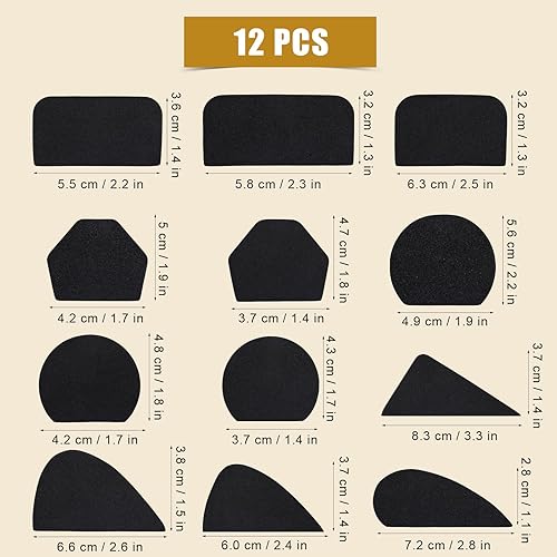 12pcs Moules à Poignée de Tasse, Différentes Tailles et formes Moules à Poignée de Tasse de Poterie pour l'Argile DIY Mug Kit Fabrication de Poignée de Tasse pour la Poterie - Nail Gallerys