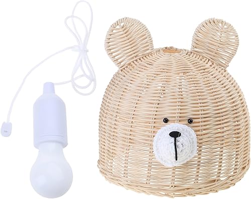 Qaonsciug Accessoire de photographie pour nouveau-né - Joli ours pour tête de lustre en rotin - Nail Gallerys