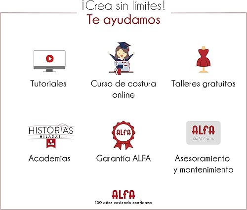 Alfa MC9900 Machine à Coudre et à Broder 200 Points 175 Dessins de Broderie é Cran Tactile Coloris Blanc et Bleu - Nail Gallerys