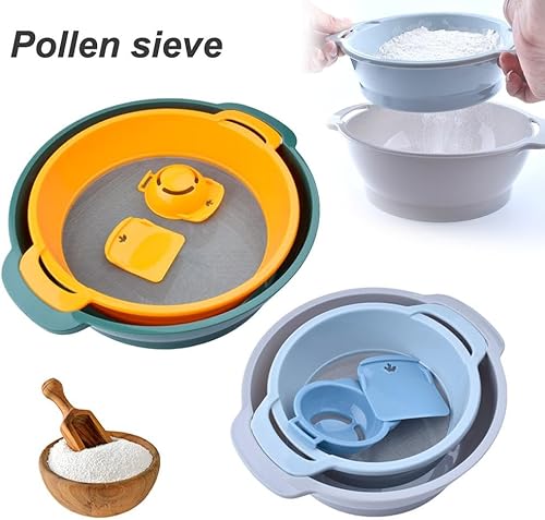 Lot de 4 tamis à pollen empilables, légers et réutilisables pour le cannabis, la pâtisserie et la cuisine - Nail Gallerys