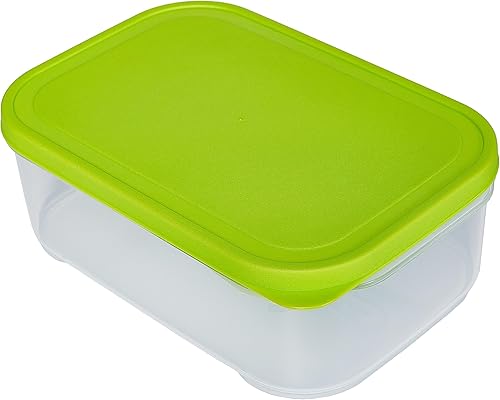 Kigima Lot de 6 boîtes de congélation avec fermeture à clic - 1 l - Multicolores - Boîtes de conservation avec couvercle hermétique - Boîtes de conservation transparentes - Boîte de rangement de - Nail Gallerys