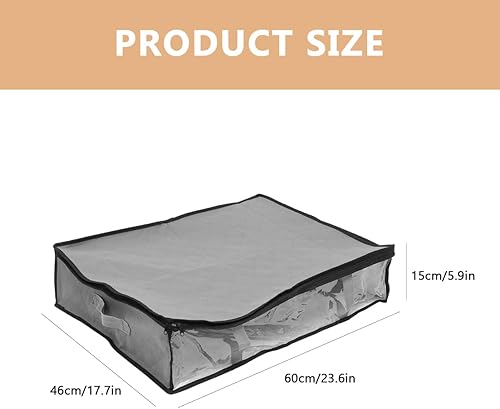 Homoyoyo Lot De 3 De Rangement Sous Lit Pliables 60x30 Cm Pour Un Rangement Optimal - Hauteur De 13 Cm - Idéal Pour Les Vêtements Et Accessoires - Nail Gallerys