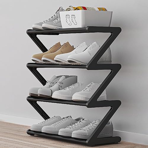 Étagère de rangement de chaussures - Rack d'entrée d'économie d'espace, organisateur de stand à chaussures à plusieurs niveaux | Rack de chaussures minces pour dortoir universitaire, entrée à domicile - Nail Gallerys