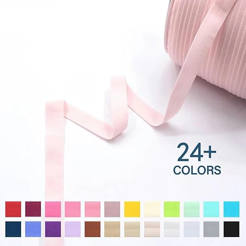 Bande élastique en élasthanne non brillante de 15 mm, 5/8 po, pour sous-vêtements, robe, couture, 2,5 x 10 m, beige, 15 mm, 5 m - Nail Gallerys