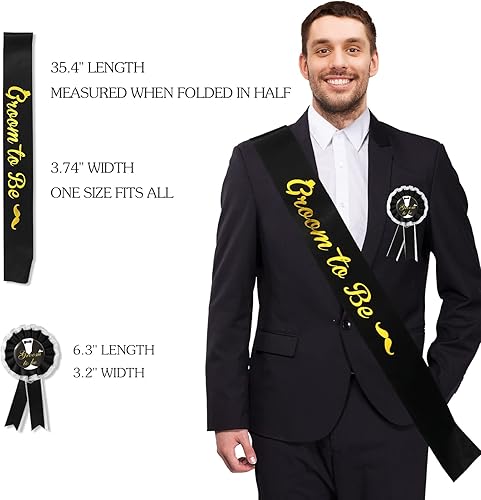 HOWAF 2 EVG Echarpe Groom to Be Écharpe Future Marié Groom to Be Badges de Marié Enterrement de Vie de Jeune Fille Accessoires pour la Future Marié Fête et soirée d’Enterrement de Vie de Jeune Fille - Nail Gallerys