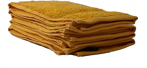 Gözze - New York Serviette d'invité, Lot de 4, Douce et absorbante, 100% Coton, 30 x 50 cm - Orange - Nail Gallerys