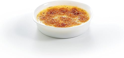 Luminarc - Plat à crème brûlée Blanc Smart Cuisine Carine 250°C - Verre Innovant - Léger et Extra-Résistant - Nettoyage Facile - Fabrication en France - Dimensions 14 cm - Nail Gallerys