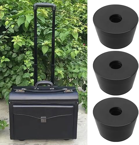 SG Store Lot de 20 pieds ronds en caoutchouc pour planche à découper - Pour caisses de vol, haut-parleurs, amplificateurs, armoires, meubles - 11 x 15 x 19 mm - Noir - Nail Gallerys