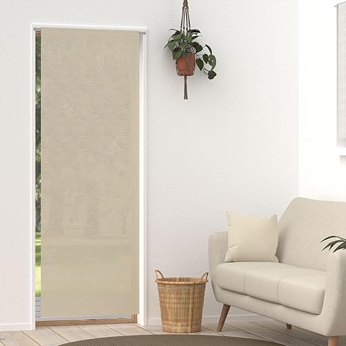 Soleil d'ocre, Voilage Lin pour Porte fenêtre 70x200 cm Linen Naturel - Nail Gallerys