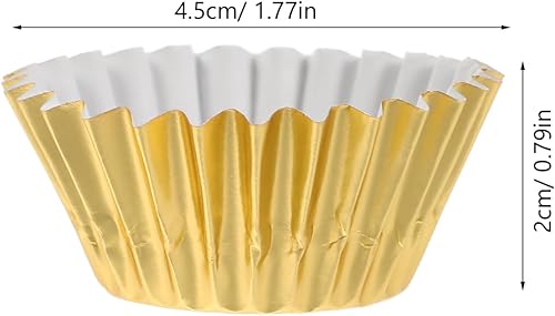 Caissettes À Métalliques 500 Pièces Moules À Mini-gâteaux Polyvalents Pour La Pâtisserie - Nail Gallerys