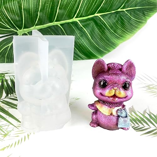 Jiimhte Moule en silicone pour chien | Moules à bougies réutilisables en forme de chien,Moules en résine époxy pour animaux, moule en résine époxy pour chien Crafts Desktop Crafts Casting Tool - Nail Gallerys