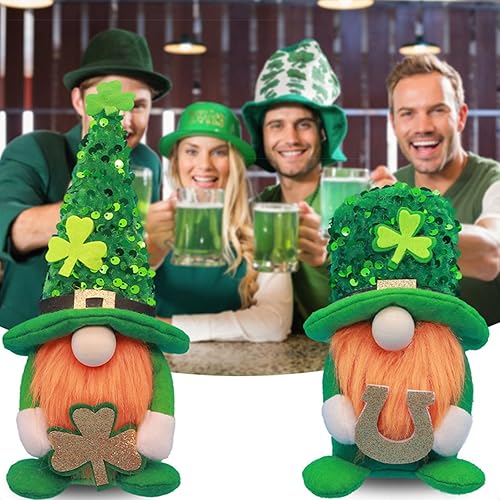 ZIDDAR Tomtes de la patricks Leprechaun irlandais Nisse en peluche Nains scandinaves Décoration d'intérieur - Nail Gallerys