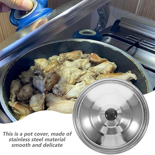 Alipis Couvercle De Wok Inoxydable Rond Remplacement Pour Casseroles Et Poêles Anti-eclaboussures Compatible Avec Ustensiles De Cuisine - Nail Gallerys