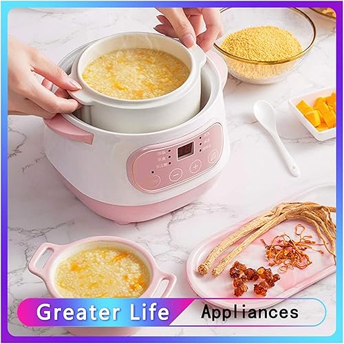 Home Multi - Functional Intelligent Electric Slow Pot Ceramic Cooker 200w Smart Booking + timed Electric Cooker 1L Home,A - Nail Gallerys