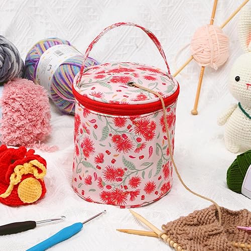 tongfeng Organisateur de projet de tricot - Organiseur de voyage pour tricot et crochet, accessoires de tricot pour crochet, bouton, boîte à aiguilles et à fil, fil de laine, pelote de fil, clés - Nail Gallerys