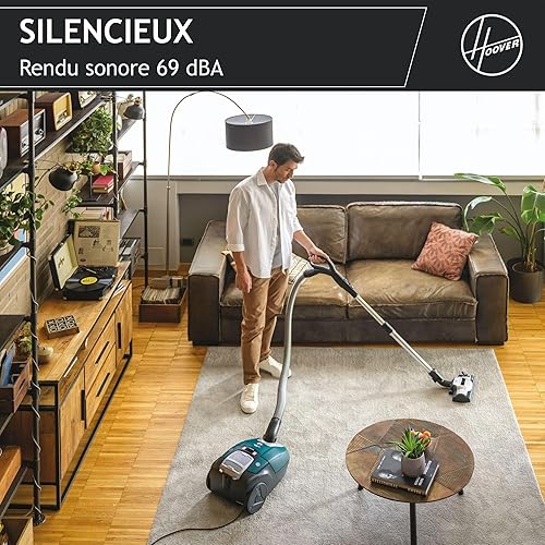 Hoover H-Energy500 HE530ALG, Aspirateur Traineau avec Sac, Grande Puissance 850 W,Grande capacité 3.5L,Ultra Silencieux, Variateur de Puissance,Grand Rayon 10 m + Brosse Spécial Animaux & Allergies - Nail Gallerys