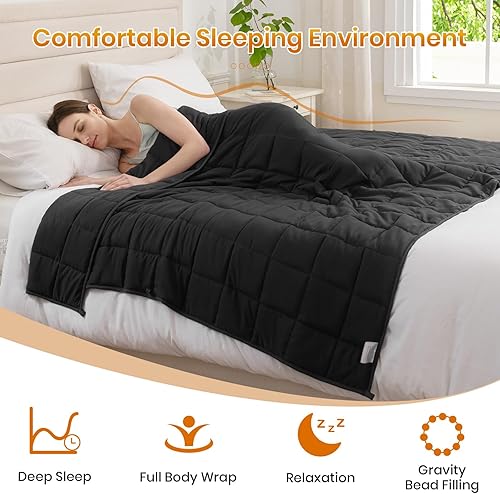 Good Nite Couverture lestée pour adulte - 8 kg - Anti-anxiété - Soulage le stress - Couverture de sommeil relaxante et confortable - Gris - 150 x 200 cm - Nail Gallerys