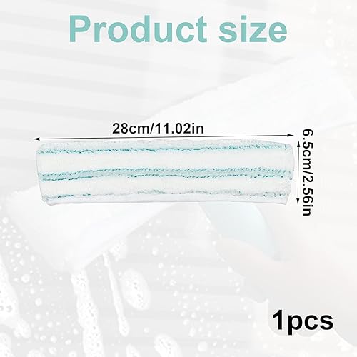 keyxer Lot de 1 Serpillères de Rechange Leifheit Serpillère Microfibre pour Housse de Rechange pour Balai à Vitre, Essuie,Raclette à Fenêtre Housse de Lave Vitres en Microfibre pour Vitres et Cadres - Nail Gallerys