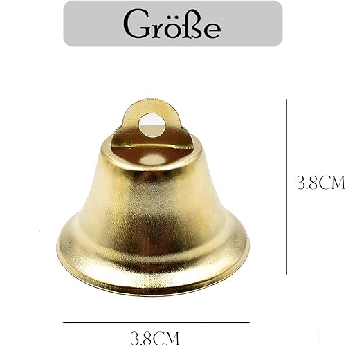 Lot de 25 clochettes pour bricolage, décoration, petit carillon éolien, clochettes à vent, clochettes à suspendre, décoration de festival - Nail Gallerys