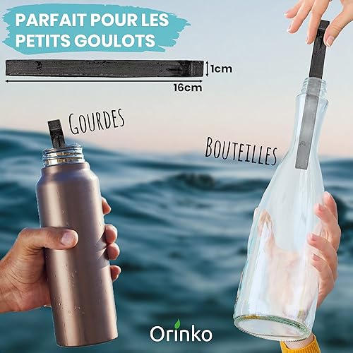 ORINKO Binchotan Bio 12x, Charbon Actif Takesumi de Bambou pour Purification d'Eau, Filtration Durable et Écologique, Alternative aux Bouteilles en Plastique - Nail Gallerys