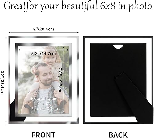 Hoikwo Cadre Photo en Verre 15x20cm Lot de 4, Cadre Photo Orné Argentés, Uniquement pour l'affichage sur Table - Nail Gallerys