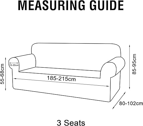 BellaHills Housse de Canapé 1 Place Extensible,Protection Anti-Taches et Anti-Poils pour Chien/Chat, Housse de Sofa Élasticisée Antidérapante,Gris Clair - Nail Gallerys