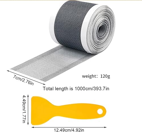 Attrape Cheveux Douche 10mx7cm Filtre Cheveux Douche Tamis De Douche Autocollant en Maille avec Pelle de Nettoyage Empêche Le Blocage dans pour Cuisine Salle de Bain Baignoire - Nail Gallerys