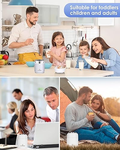 Dreamhigh® 700ml Boîte Alimentaire Isotherme avec Sac à Lunch, Boite Alimentaire Isotherme avec Cuillère, Gamelle Isotherme pour Repas Chaud sans BPA, pour Soupe, Porridge, Riz, Fruits - Nail Gallerys