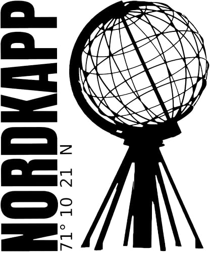 Spreadshirt Nordkapp Cap Nord Vacances En Norvège Scandinavie Autocollant/Sticker, 10 x 10 cm, brillant transparent - Nail Gallerys