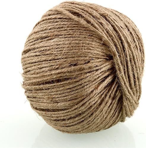 100m Corde en Jute Chanvre Main pour Artisanat Scrapbooking Jardinage - Nail Gallerys