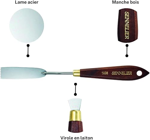 Sennelier - couteau Sennelier 1005 lame 7 cm - Nail Gallerys