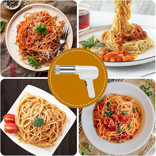 Handheld Electric Pasta Maker,Portable Automatic Pasta Maker, Homemade Spaghetti Maker,Automatic Noodle Press Machine, with 5 Interchangeable Noodle Making Molds - Nail Gallerys