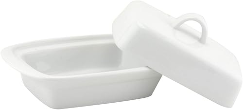 Apollo Beurrier en céramique avec couvercle Blanc - Nail Gallerys