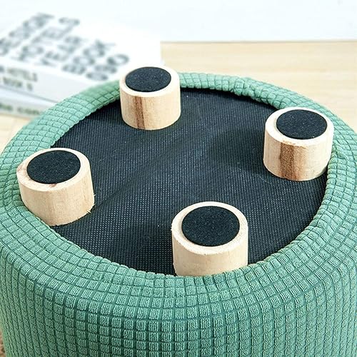 VEAI Housse de Pouf Ottomane Carrée/Rond 40x40/45x45 Extensible, Housses de Repose-Pieds en Jacquard Doux pour protéger Le Repose-Pieds, Housse de Pouf avec Fond élastique (Color : P, Size : 28x32cm) - Nail Gallerys