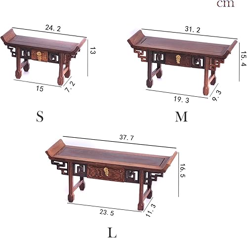 MEYINGOU Table d'autel Bouddhiste Table d'autel sorcière Statue Stand Puja Petite Table for Autel Table avec Tiroir Mini-Meuble - Nail Gallerys
