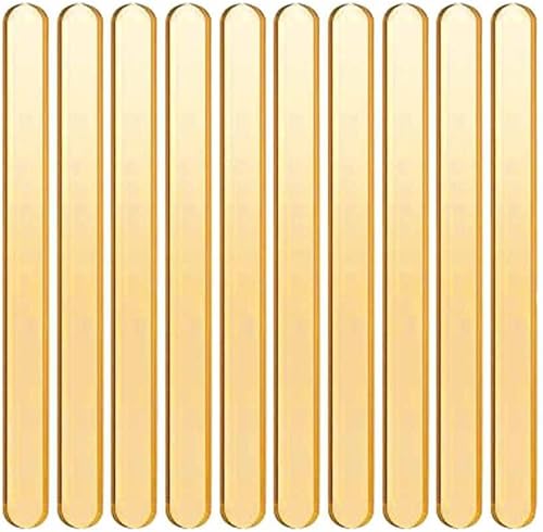 SHTGOI Lot de 10 bâtonnets de glace en acrylique réutilisables - Paillettes - Multicolore - Pour la maison, les fêtes, l'artisanat et la salle de classe - Nail Gallerys