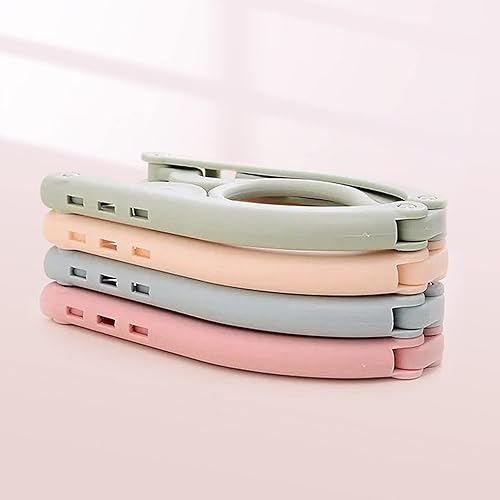 Cintres Pliables Portable, Cintre Gain de Place Multi Cintre Magique Rangement, Cintres Plastique Ceintre Enfant, Peut être Utilisé pour l'extérieur, Le Camping, antidérapant Durable, 12 pièces - Nail Gallerys