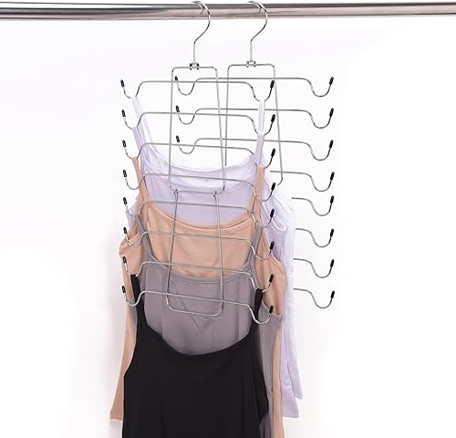 Lot de 4 cintres pliables en métal pour soutien-gorge, sous-vêtements, débardeur, débardeur, débardeur, maillot de bain, robe à bretelles, 8 couches, multifonction, couleur blanc cassé) - Nail Gallerys