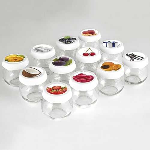 Russell Hobbs 18317-56 Yaourtière Familiale 12 Pots Blanc Perlé / Base Silver - Nail Gallerys