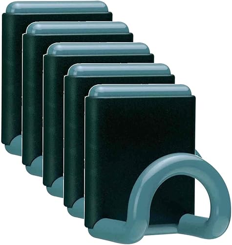 UNILUX Lot de 5 Patères Magnétique FIL 1 crochet 12KG Bleu acier - Nail Gallerys