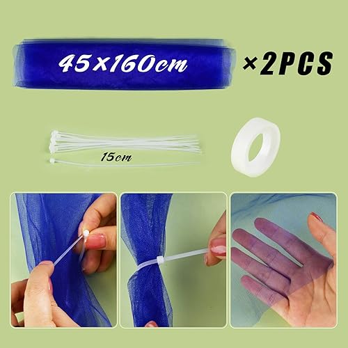 VINFUTUR Kit de Décoration Voiture Mariage,Nœud de Voiture, Voiture de Mariage Papillon Ruban, Romantique Décoration de Fête de Mariage-Bleu - Nail Gallerys