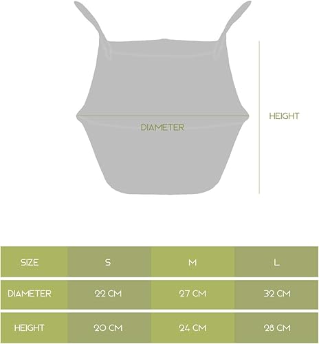 Mallallah Panier de Rangement Osier Panier de Fleur Tressé Pliable Corbeille à Linge Sale en Jonc de Mer avec Poignée 3 Tailles à Choisir, Blanc - Nail Gallerys