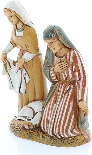 Moranduzzo Lavandières pour Crèche de 10 Cm Échelle 1:20 - Figurines de Crèche Indestructibles - Style Arabe, Peinture Finition à la Main, Produit Officiel, Fabriqué en Italie, Sculpteur M. Landi - Nail Gallerys