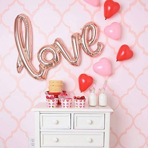 Ballon avec inscription « Love » - 105 cm XXL - Décoration pour fiançailles, mariage, cadeau, anniversaire ou fête - Just married I love you Mr Mrs - Amour - Ballons Bride Amour Anniversaire (Argent) - Nail Gallerys