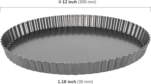 HAKZEON Lot de 3 Moules à Tarte Cannelés Anti-adhésifs avec Base Amovible, Plat a Tarte pour Créer des Gâteaux au Chocolat Crémeux, pour Quiches, Tartes aux Fruits, Tartes aux Brownies - Nail Gallerys