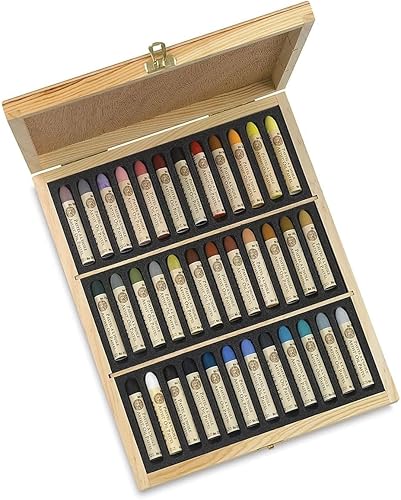 Sennelier Pastels à Huile 36 Couleurs Plein AIR et 1 Cartes - Nail Gallerys