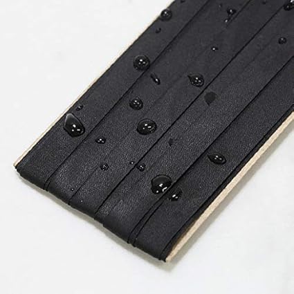 Ruban de biais imperméable en polyester de 10 mm de large - Couleur : noir - Nail Gallerys
