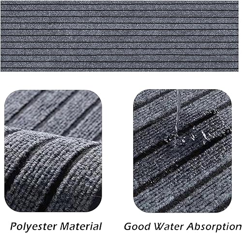 XIEMINLE Lot de 15 tapis de marches d'escalier antidérapantes, tapis de protection pour enfants, personnes âgées, animaux domestiques - avec envers en caoutchouc (60 x 20 cm, café) - Nail Gallerys