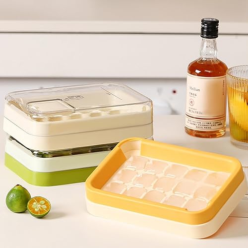 Extra Gros Glaçons Cubes Mouler Les Aliments Plateau En Silicone En Toute Sécurité Avec Boîte Congézer Couvercle Sécurisé Nettoyage Facile - Nail Gallerys